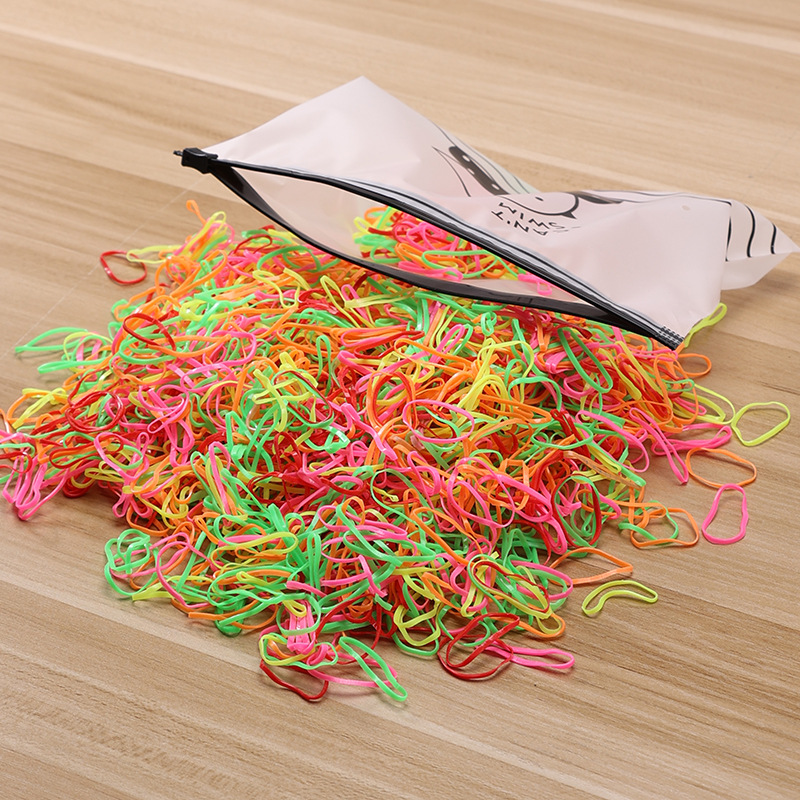 Picture of Children's Hair Rope Disposable Rubber Band Girls' Baby Strongly Pull Constantly Boxed Small Hair Rings Do Not Hit Hair Rope