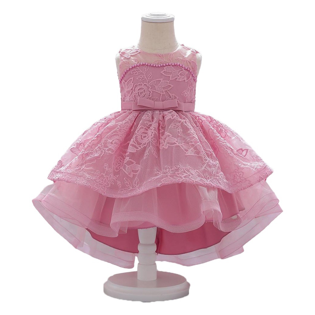 AliExpress Amazon Baby Dress Baby Embroidered Tail Children's Dress European and American Foreign Trade Girl's Wash Dress