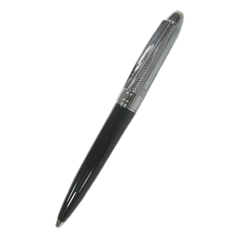 Business Engraved ballpoint pen electroplated bright chrome metal signature pen 424 core can do logo ballpoint pen