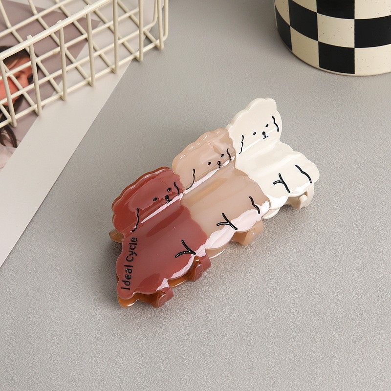 Picture of Tulip Cherry Grab Clip Premium 2024 New Maillard Grab Clip Cute Dalmatian Shark Clip Hair Accessories
