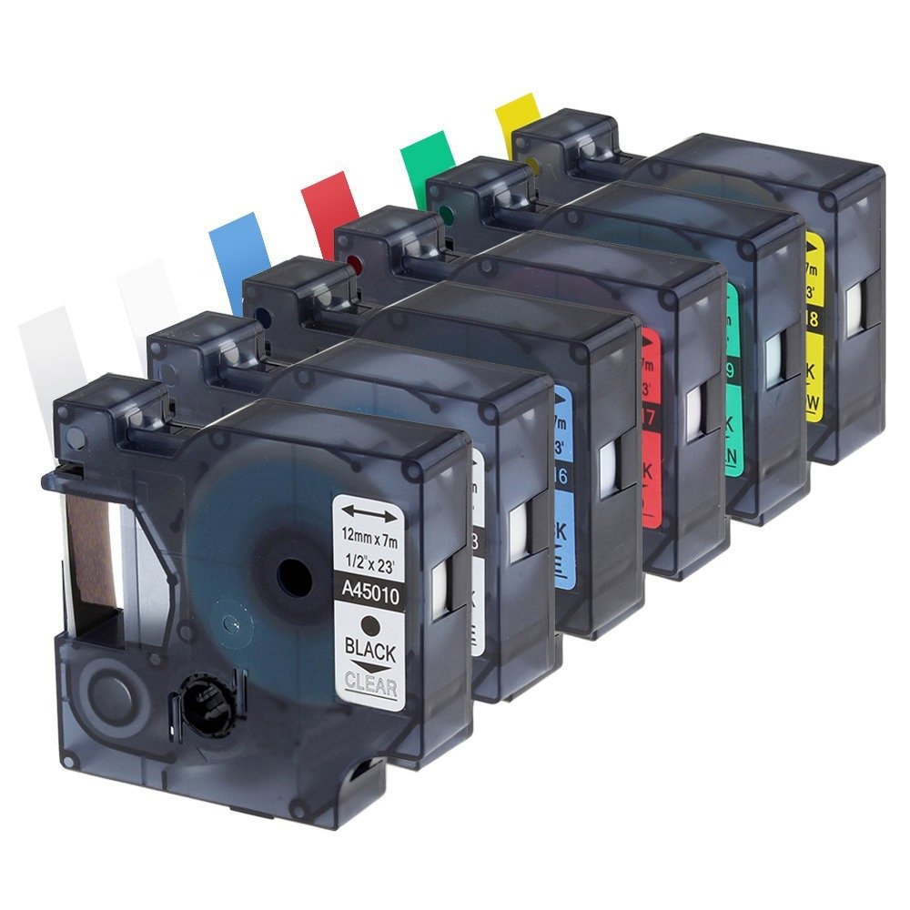 Picture of Applicable to DYMO Delta D1 label machine ribbon 45013 LM-160/210D label paper 45016 45010