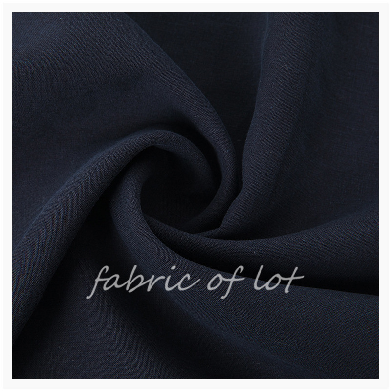 [Spot] 12160# lyocell linen plain woven fabric spring and summer women's shirt dress pants