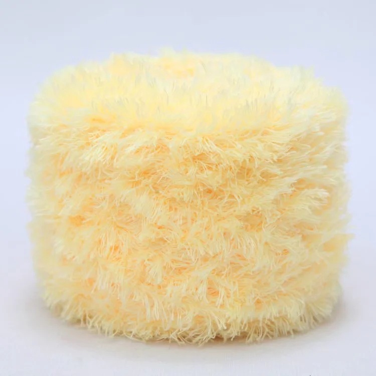 Picture of Crystal Coral Velvet Thick Thread Imitation Fur Scarf Hat Baby Baby Thread Hand-Knitted Wool Ball