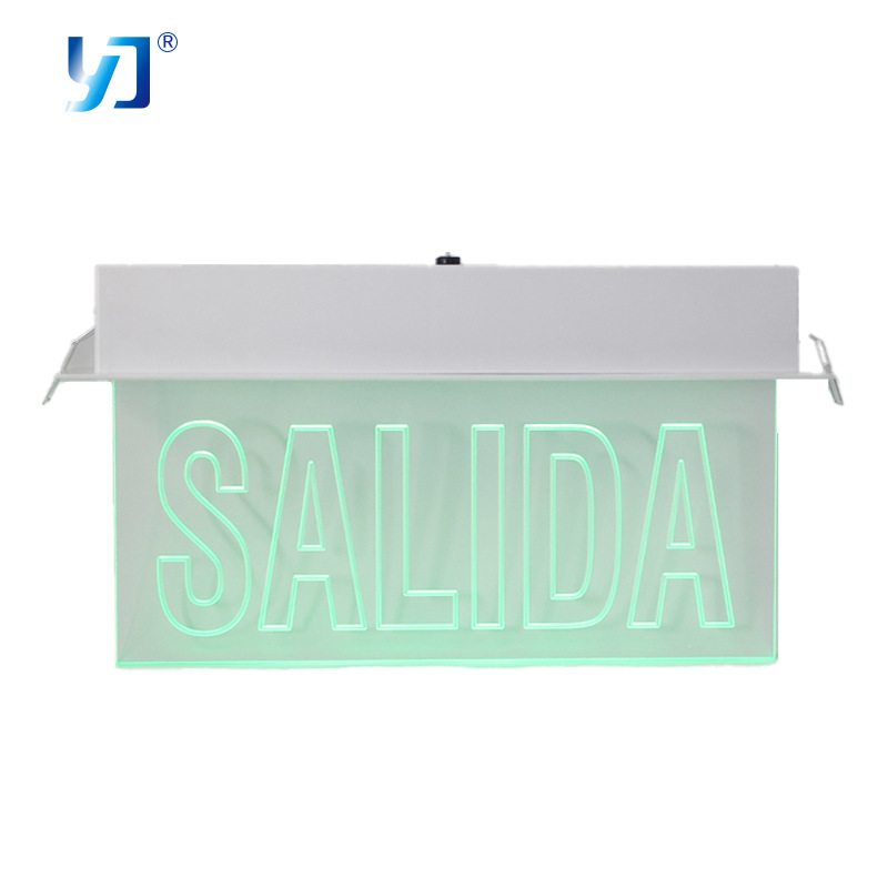 Picture of Exit LED embedded safety exit sign lights, power outage emergency indicators, ABS acrylic sheet standard indicator lights