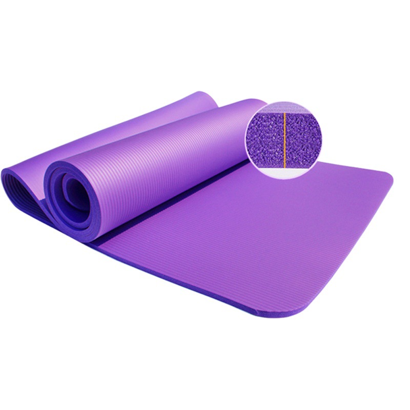nbr yoga mat women's gymnastics mat sleeping mat sports dancing mat Men's Fitness mat non-slip thickened yoga mat factory wholesale
