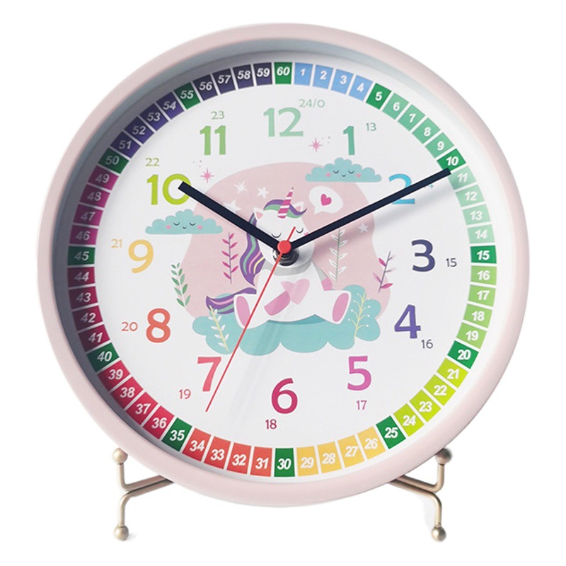 Metal simple wall clock base clock bracket disc bracket support frame clock holder can be folded storage rack