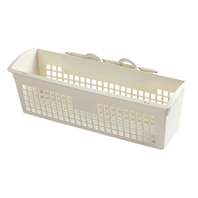 Dormitory upper bed balcony kitchen bedside storage binaural hanging basket under table storage rack punch-free wall hanging basket toilet