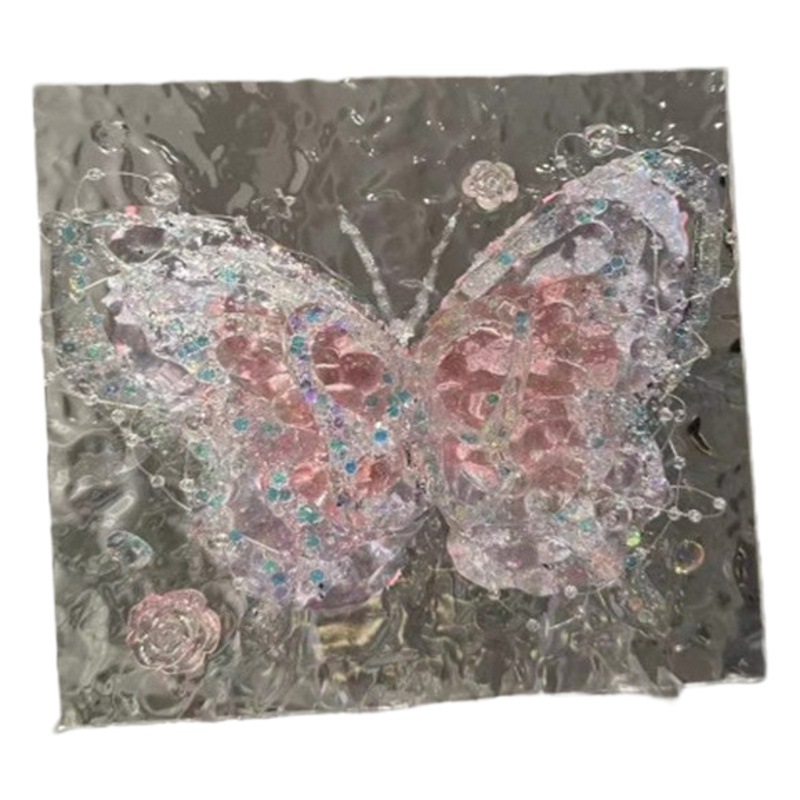 Little Red Book with Water Corrugated Board Dream Butterfly Nightlight Creative Home Bedroom Bedside Cabinet Warm Light Gift