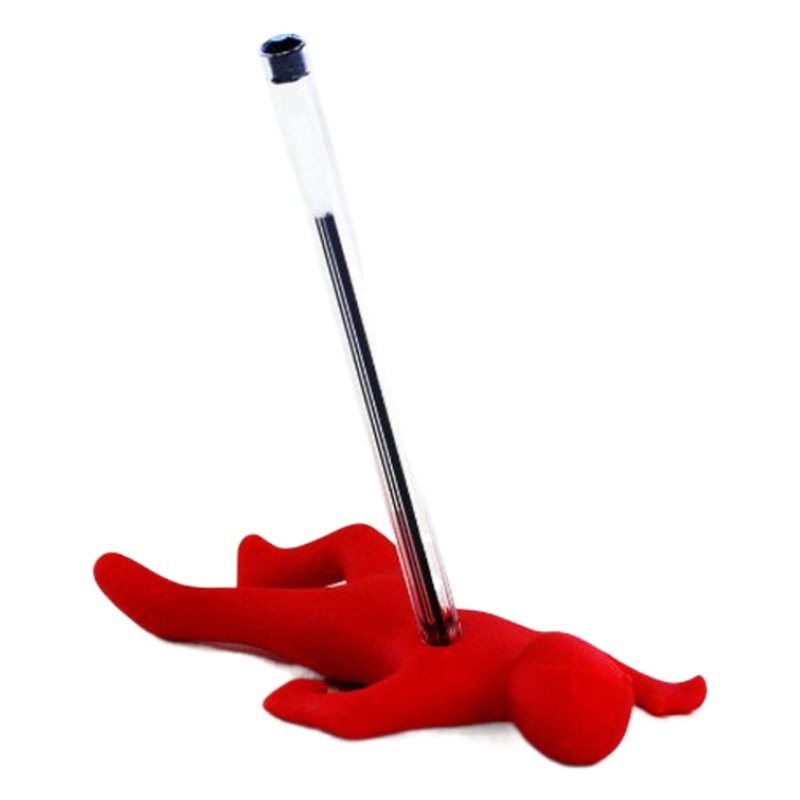 Funny gift creative stationery creative vent pen holder pen holder desk decoration red villain Pen Holder