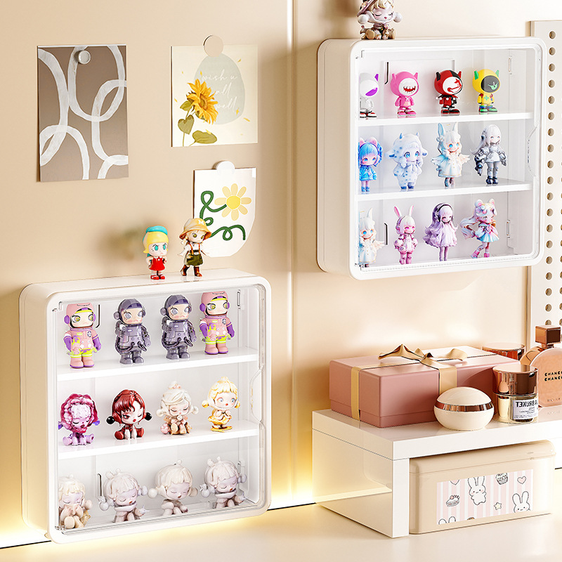 Wall-mounted Blind Box Display Rack Doll Bubble Mart Transparent Hand-made Ornaments popmart Display Box Storage Box