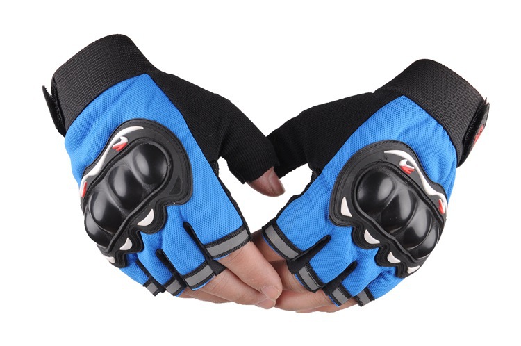 Picture of Full-Finger Off-Road Spring, Summer and Autumn Cycling Half-Finger Motorcycle Cycling Gloves Outdoor Hard Shell Hand Guard Protective Motorcycle Gloves