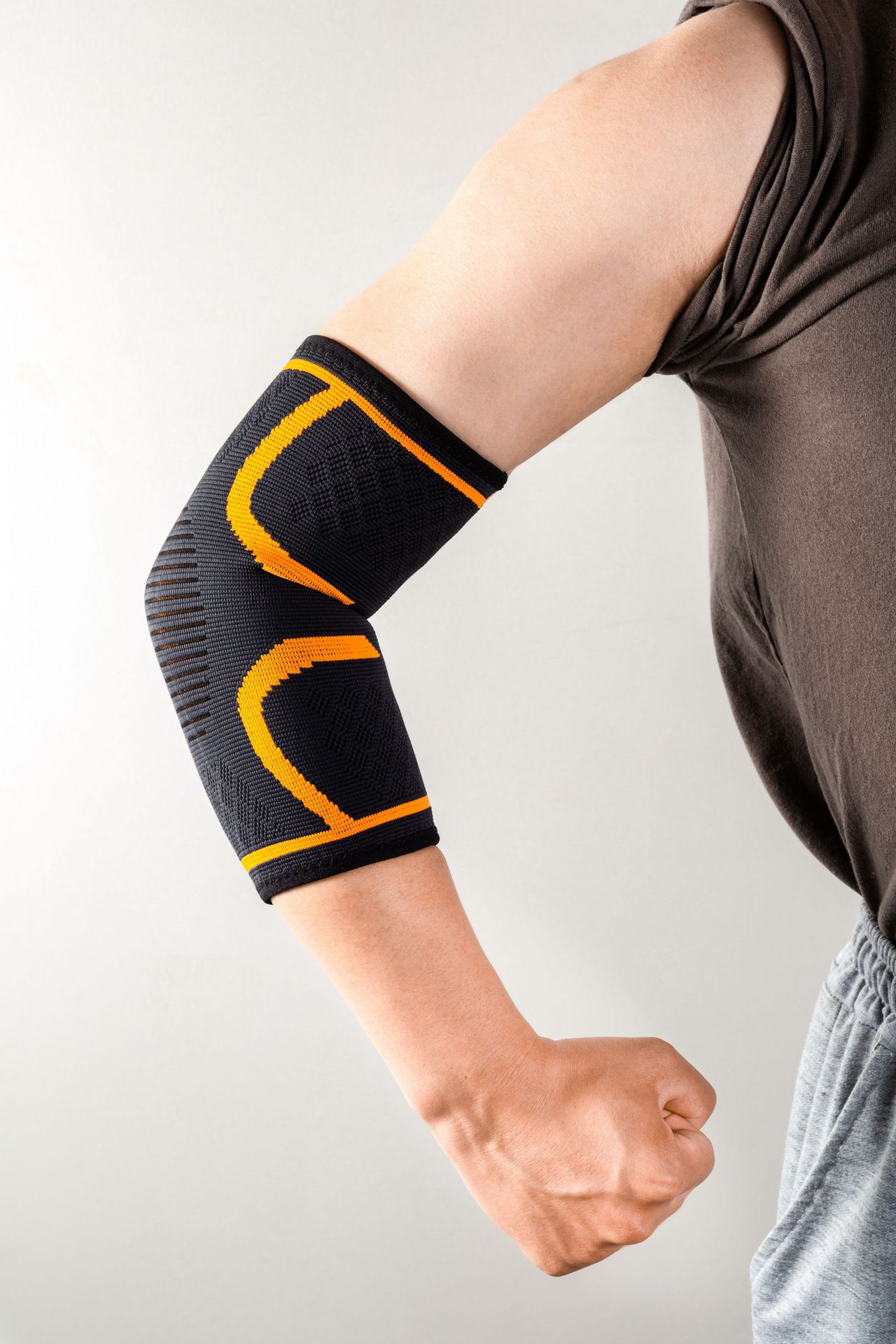 Picture of Outdoor sports elbow pads lengthened breathable nylon warm pressurized non-slip basketball running fitness sports elbow pads