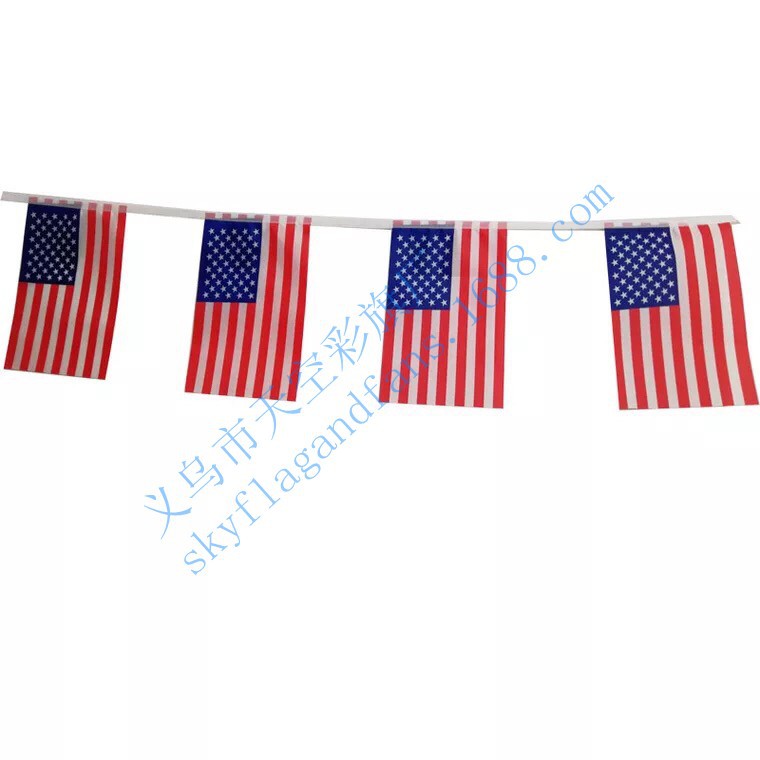 No. 7, No. 8, American string flag triangle, American string flag, ten thousand flags, hanging flags, fans bar KTV decoration, hanging flags