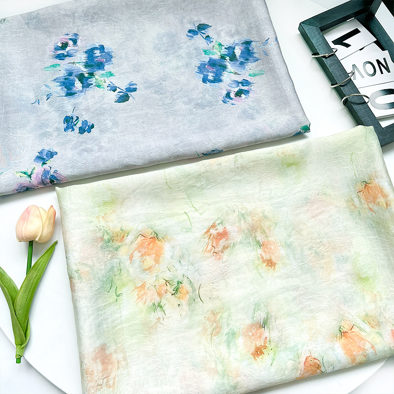 Chinese-Style Tencel Jacquard Fabric for Hanfu and Cheongsam Dresses, 1.5m Yards Wide, 1.0m Price
