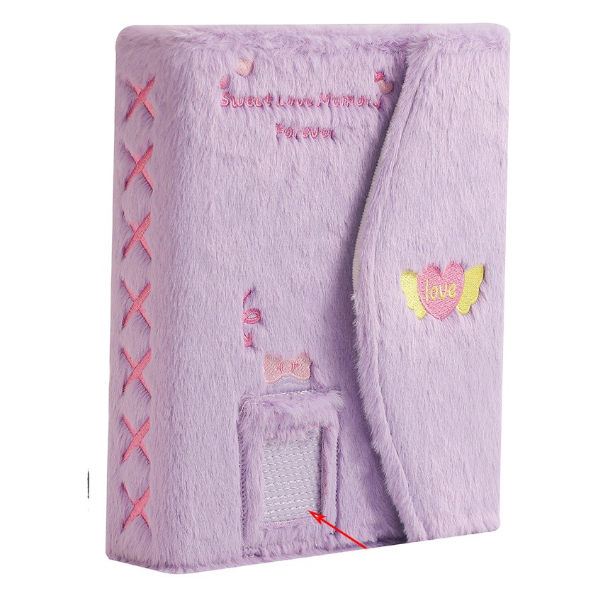 ins style embroidered plush album Polaroid three-inch small card storage book star aidou album card collection card book