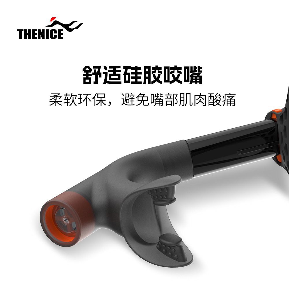 Picture of Swimming Breathing Tube Free Diving Professional Swimming Diving Training Full Wet Front Adult Children Snorkeling Equipment