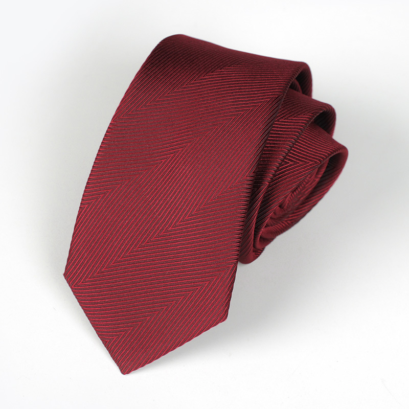Picture of Tie 6cm Men's Striped Formal Business Professional Black Tie Team Wedding Red Tie Manufacturer Wholesale