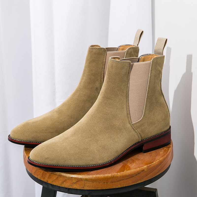 Cross-border Anti-suede Retro Chelsea Ankle Boots Men's plus size Business Leather Boots European and American Fashion All-match Boots