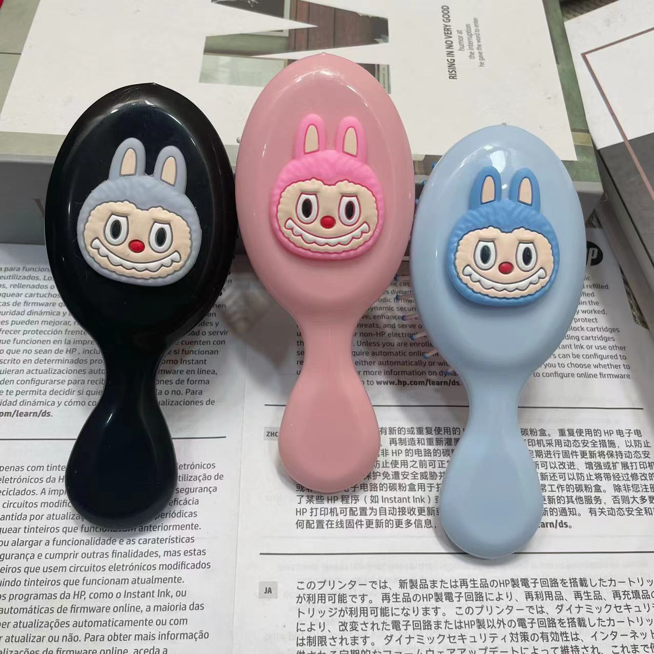 Macaron color matching cute cloth cloth air cushion comb mini portable small comb massage airbag comb girl heart