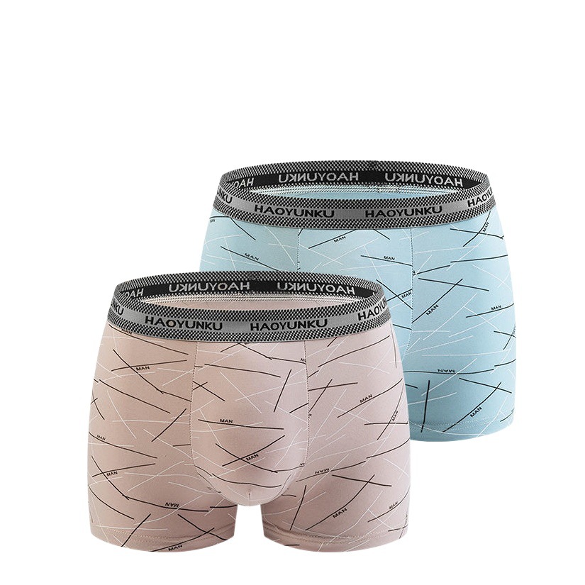 Picture of Underwear men's boxer shorts young and middle-aged antibacterial boys shorts breathable personality trendy boxer shorts head comfortable