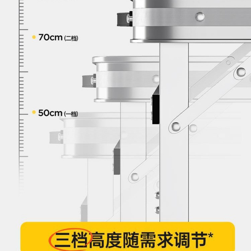 Picture of Folding table stall table outdoor portable camping picnic night market stall opening table and chair can be lifted and folded