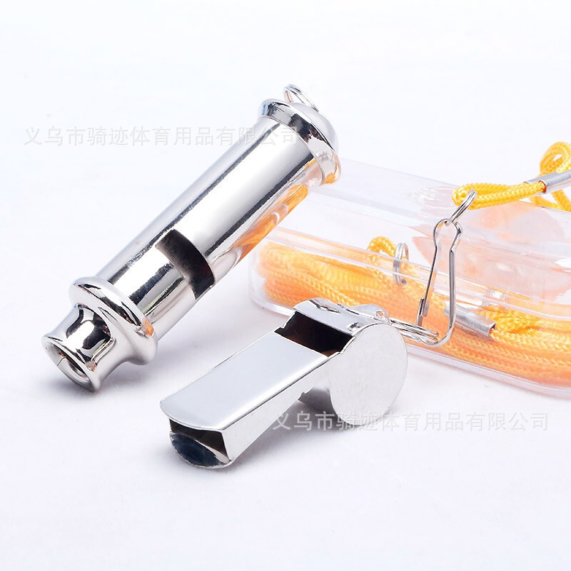 Picture of Police Whistle Stainless Steel Tamma Whistle Outdoor Life Saving Foot Basket Volleyball Sports Coach Professional Competition Training Whistle