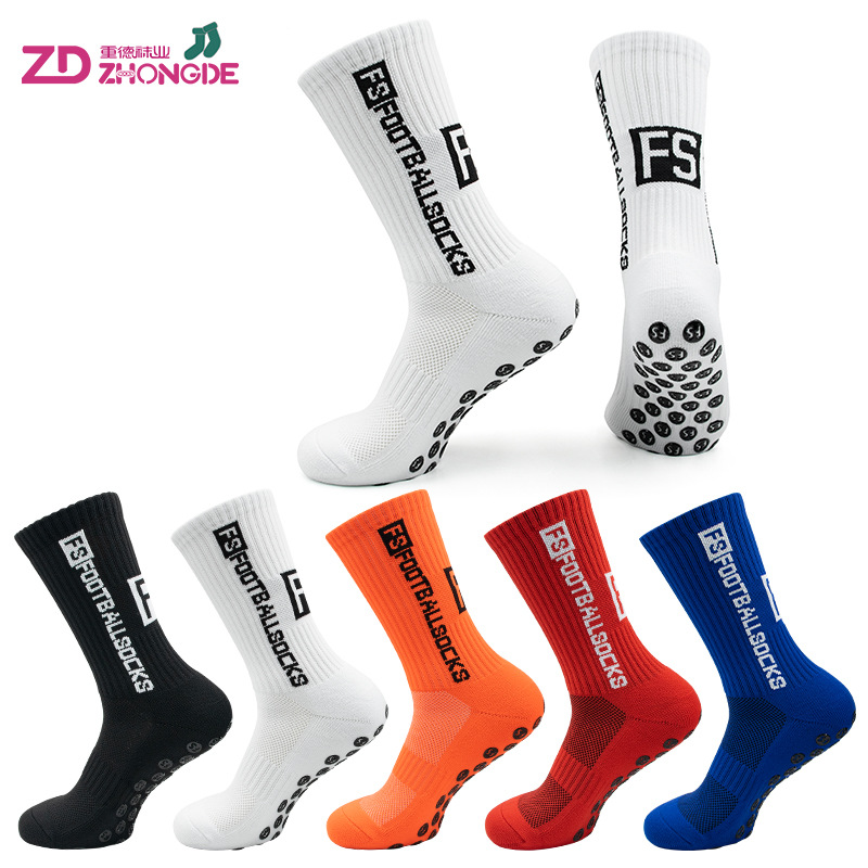 Adult men's summer new mid-tube football socks towel bottom thickened non-slip professional sports socks factory wholesale