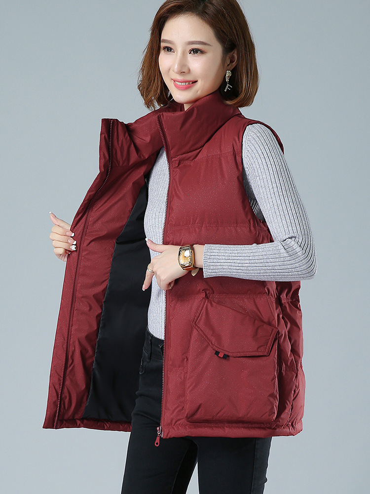 Picture of Best Selling plus size Loose Casual Down Jacket Vest Women's New Elegant All-match Middle-aged Lightweight Jacket