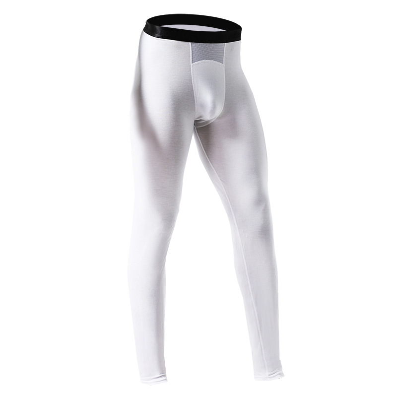 Picture of Autumn and winter thin men's long johns basic one-piece ice silk mesh sweat-wicking warm pants slim-fit honeycomb breathable leggings
