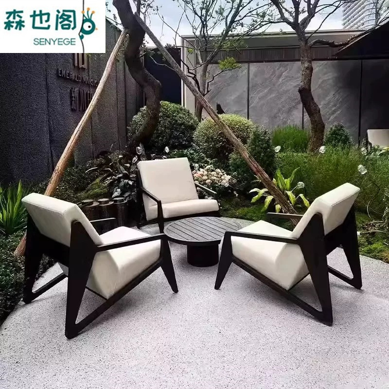 Outdoor Sofa Aluminum Alloy Outdoor Open-air Chinese Garden Courtyard Villa Hotel Sales Department Waterproof Sunscreen Furniture