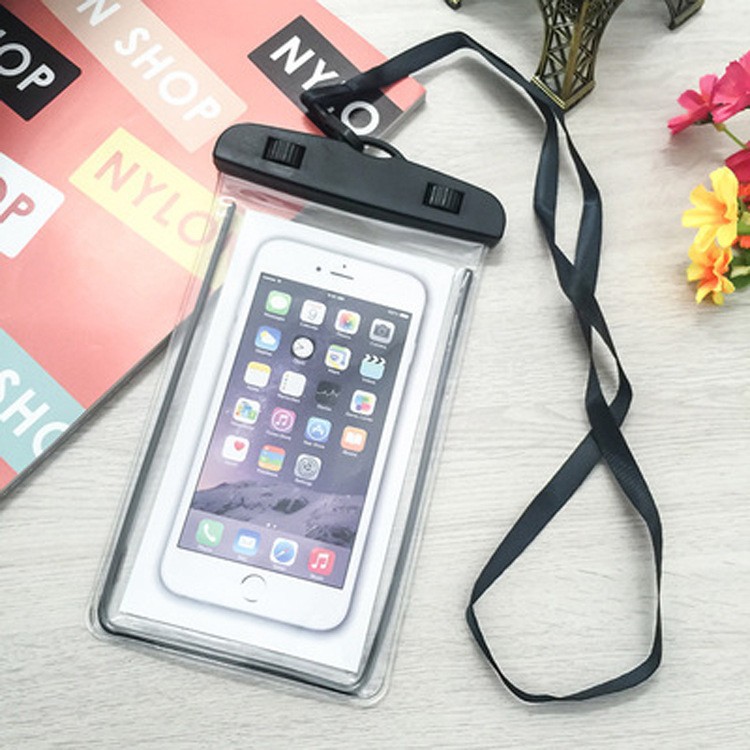 Mobile phone waterproof bag drifting mobile phone case diving bag swimming equipment touch screen artifact luminous takeaway underwater shooting