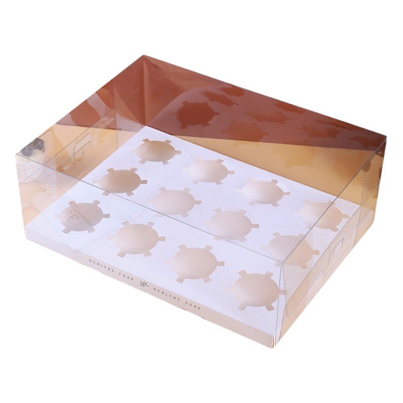 520 Mother's Day Goddess' Day 12-Cupcake Packaging Box 4/6-Cup Cake Box with Twelve Compartments and Heightened