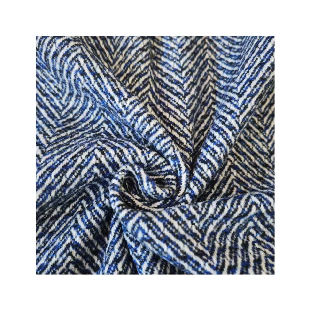Picture of Shaoxing Factory in stock Autumn and Winter Wide Herringline Dress Fashion Shoes and Hats Luggage Fancy Herringline Slub Wool Cloth