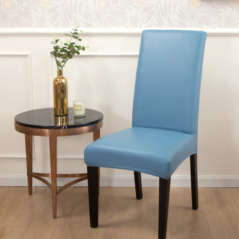 Picture of Cross-border New Solid Color Stretch Leather Seat Cover Amazon wish Dining Chair Office Waterproof and Dustproof Chair Cover