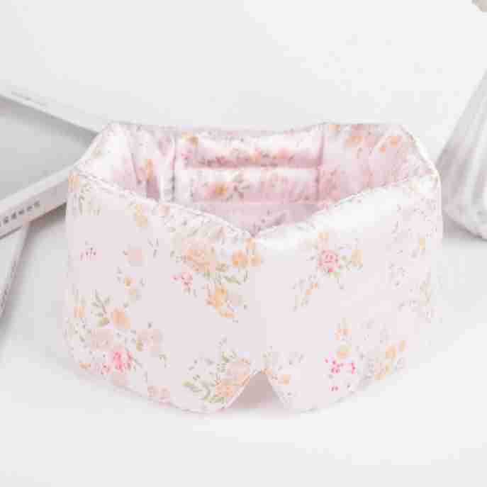 Picture of Mulberry silk silk blackout eye mask silk sleep eye mask velcro double-sided silk silk eye mask