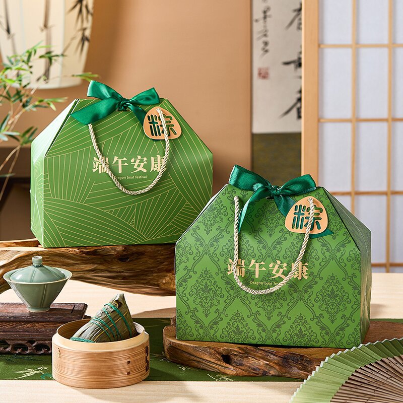 2025 Dragon Boat Festival Gift Bag Zongzi Packaging Bag Portable Fortune Bag Company Enterprise Gift Salted Duck Egg Zongzi Gift Bag