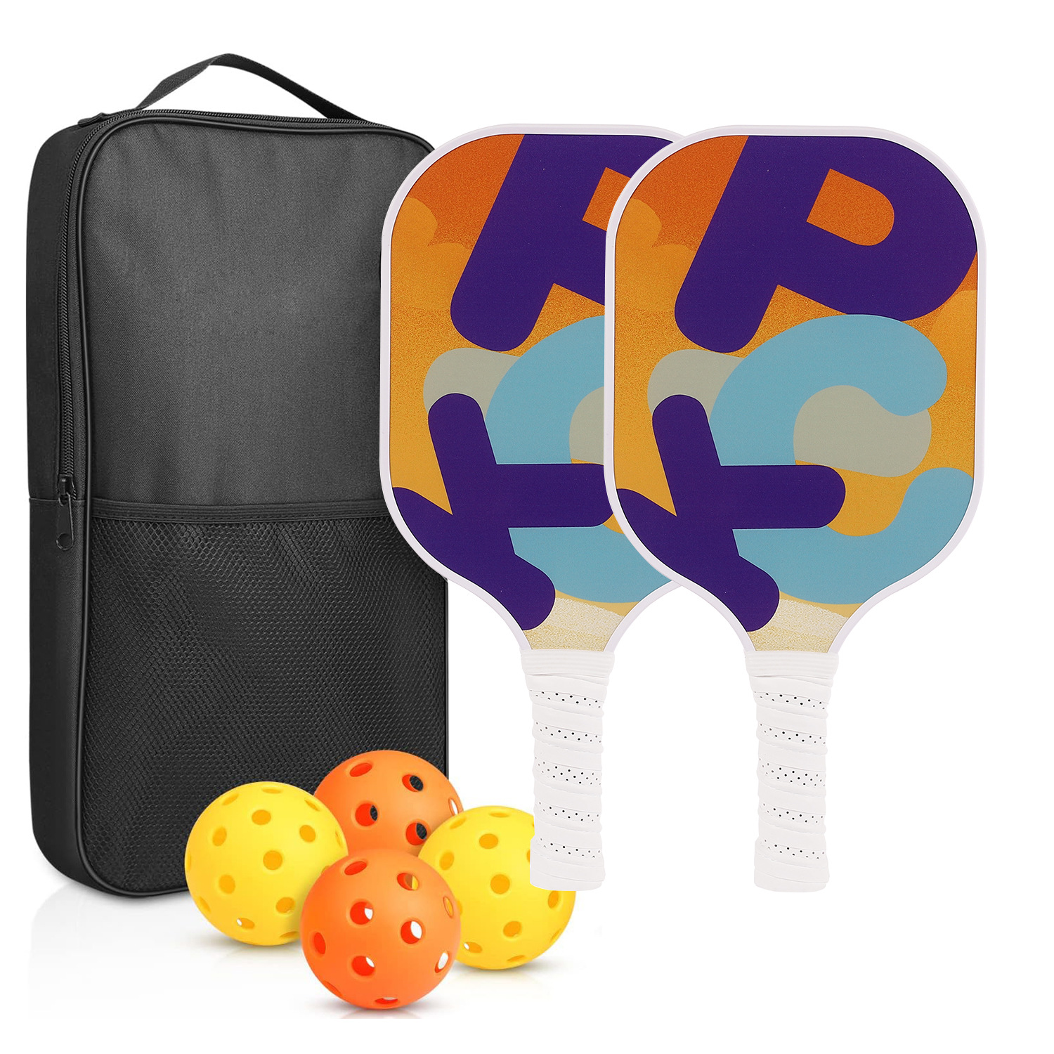 Picture of Peak ball racket glass fiber edge strip UV pattern design outdoor leisure entertainment cross-border pickle pickle racket