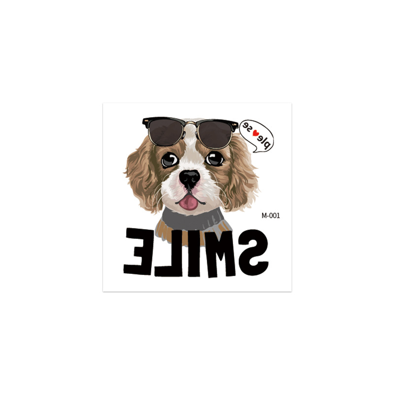 Picture of Cat and Dog Tattoo Stickers Waterproof Girls/Kidsren Cute Little Stickers Cartoon Animal Pet Tattoo Stickers