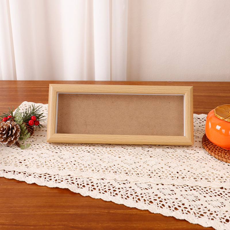 Picture of Mini Song Jin Hard Card Calligraphy Photo Frame Table Rice Paper Desktop Decorative Picture Frame diy Wenchuang Handwritten Calligraphy Ornaments
