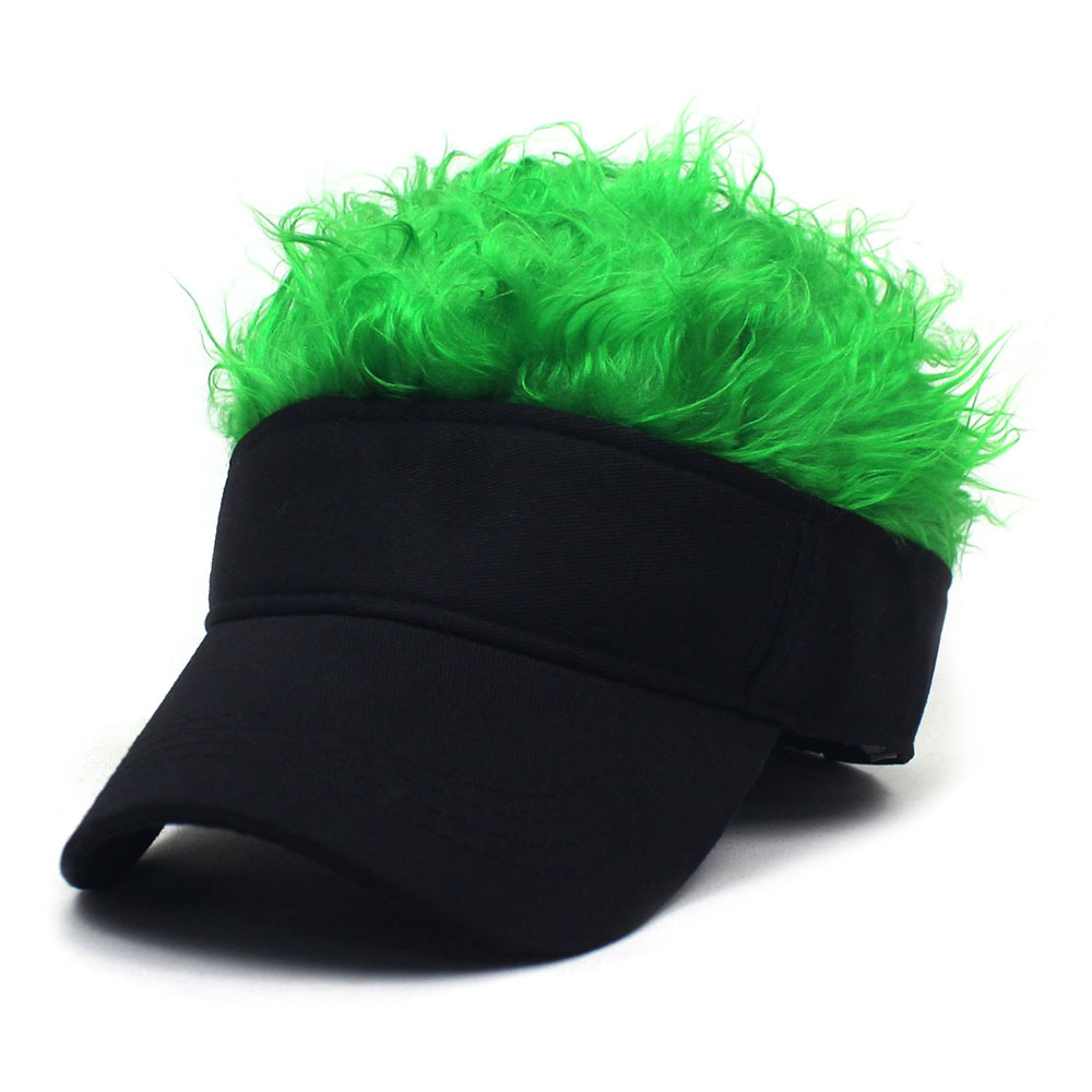Color Wig Hat Festival Funny Dress-up Hat Hip-hop Baseball Cap Maomao Hat Foreign Trade Cross-border Caps for Men and Women