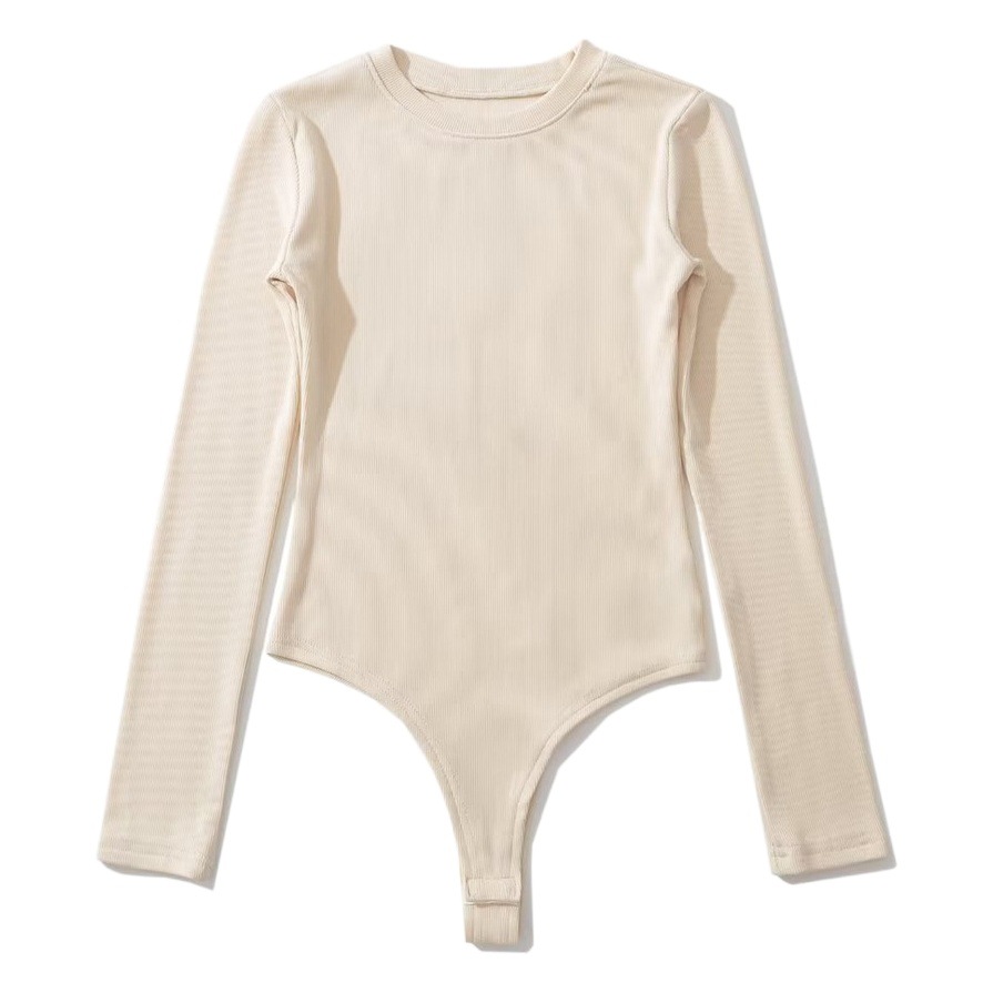 Fleece-lined basic bottoming jumpsuit women's basic inner wear fleece-lined jumpsuit sexy tight bottoming long