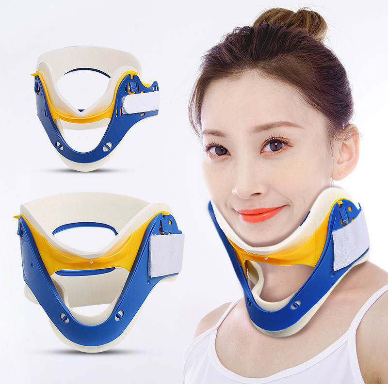 Adults and Children Adjustable Protection Cervical Spine Fixed Support Neck Protection Combination Sports Protector Four-in-One Neck Protection