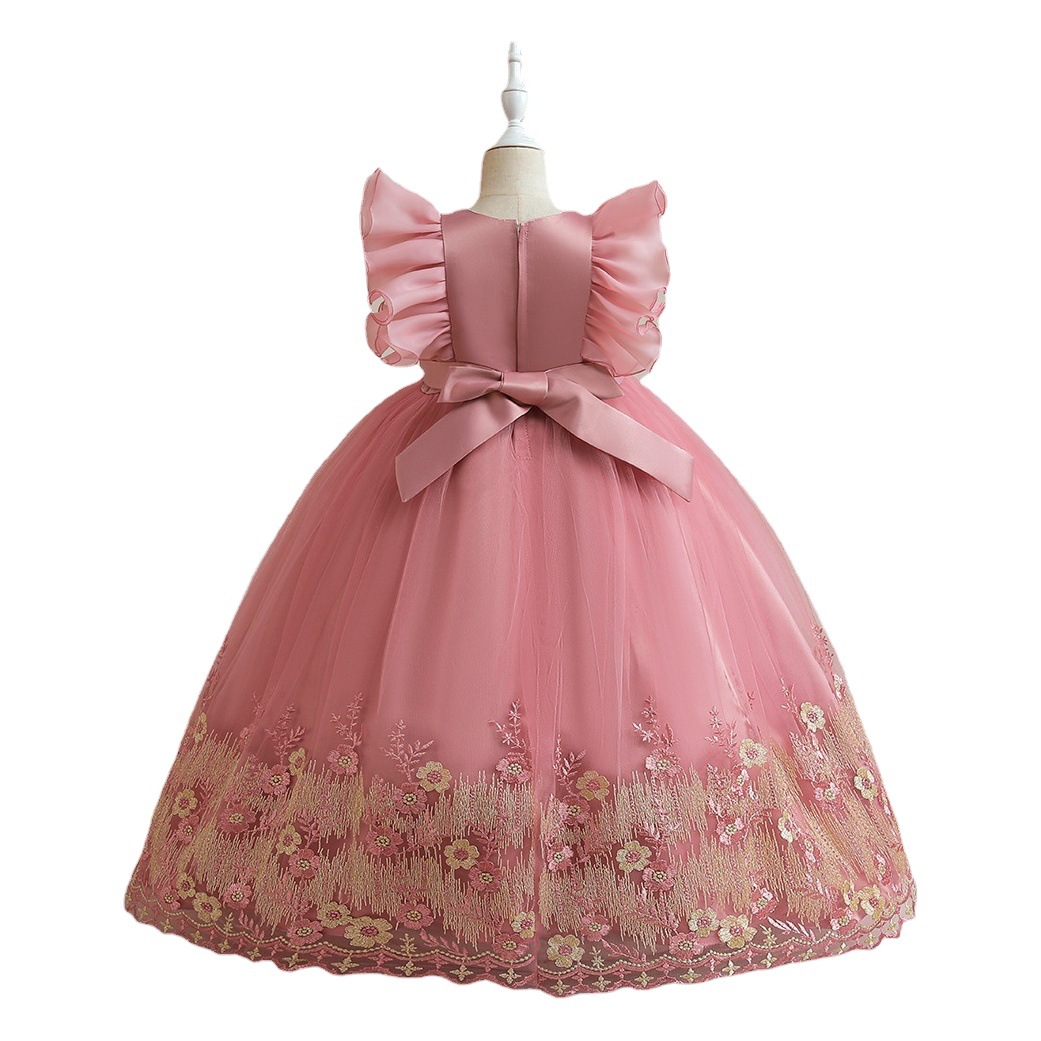 2024 Amazon Children's Clothing Photography Clothing Dress Mesh Skirt Baby Dress Children's Dress Skirt