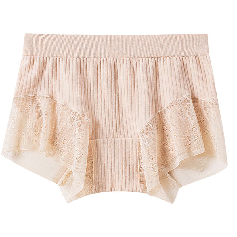 Lace Safety Pants for Women, No Need to Wear Underwear, No Curling, Cotton Crotch, Anti-Exposure, Summer Thin, Seamless, Sexy Butt-Covering Underwear