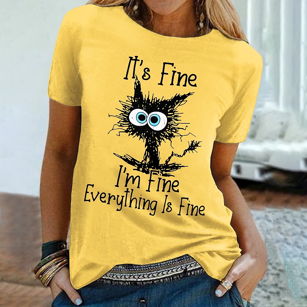 [Same day] [map can be ordered * system] [cross-border] women's V-collar short sleeve t-shirt