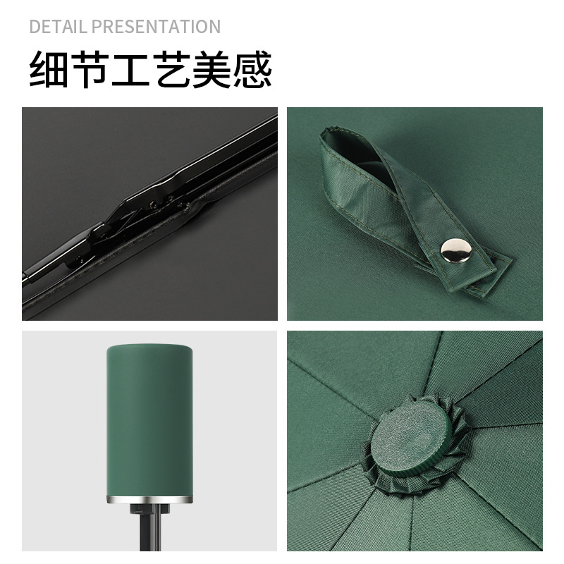 Picture of Automatic Umbrella Large Wholesale Sun Protection UV Protection Sun Umbrella Women's Folding Sunny and Rainy Umbrella Customized Advertising
