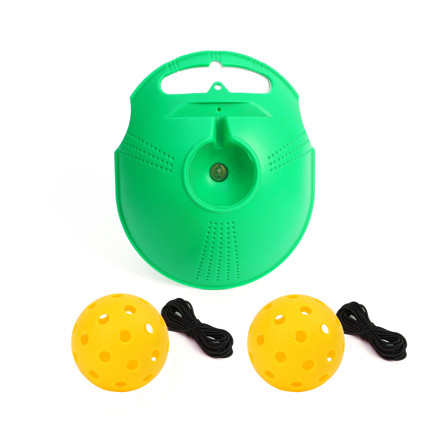 Picture of Pick ball trainer training base 40 holes high elastic plastic hole ball beginners practice Pickleball