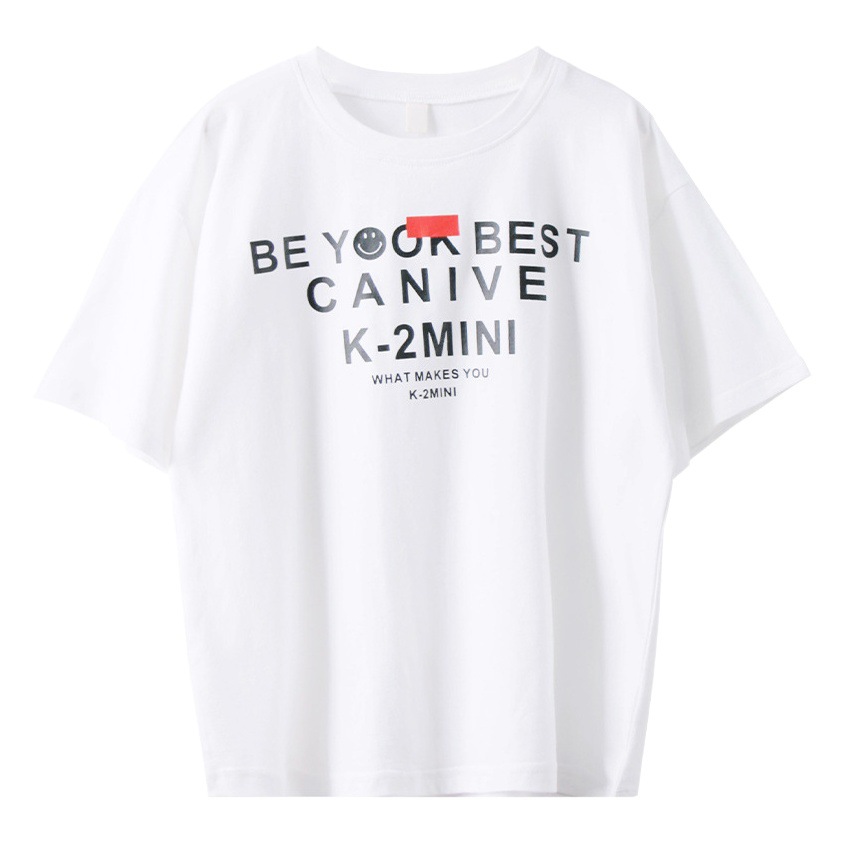 Girls' Short-sleeved T-shirt 2023 Summer New Style Stylist Loose Half-sleeved Girls' Thin T-shirt
