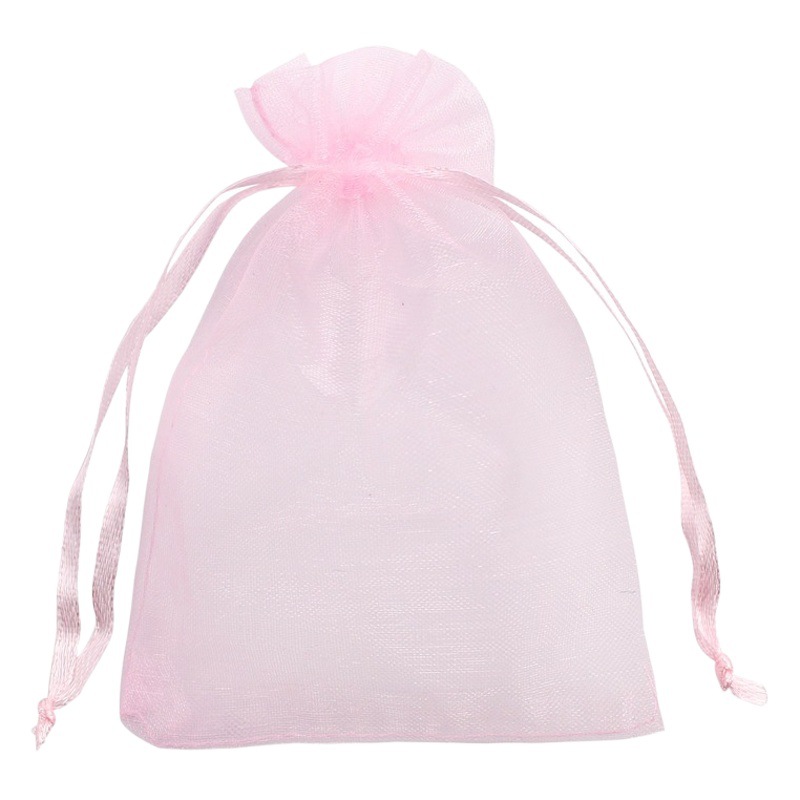 Cross-Border Solid Color Pearl Gauze Mesh Pouch Flap Pocket Pants Gift Wedding Candy Bag Cosmetics Trial Packaging Bag Wholesale