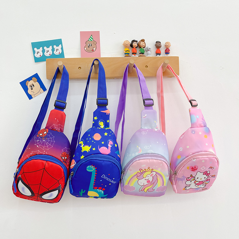 2023 new children's bag cute dinosaur mini chest bag western style messenger bag boys and girls backpack manufacturers wholesale